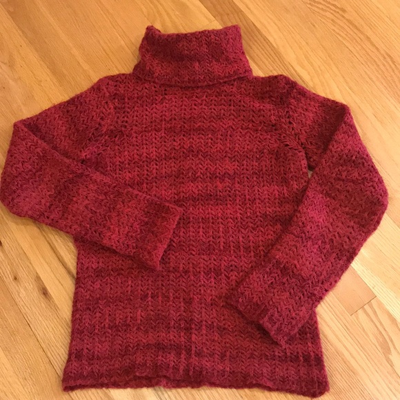 CALVIN KLEIN Red Turtleneck Sweater Sz M - Picture 2 of 5